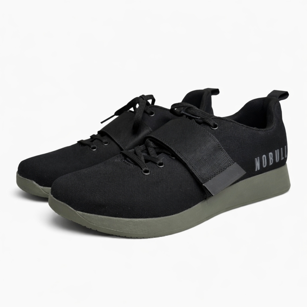 Nobull Canvas Lifter Shoes Black Men's Size 11.5